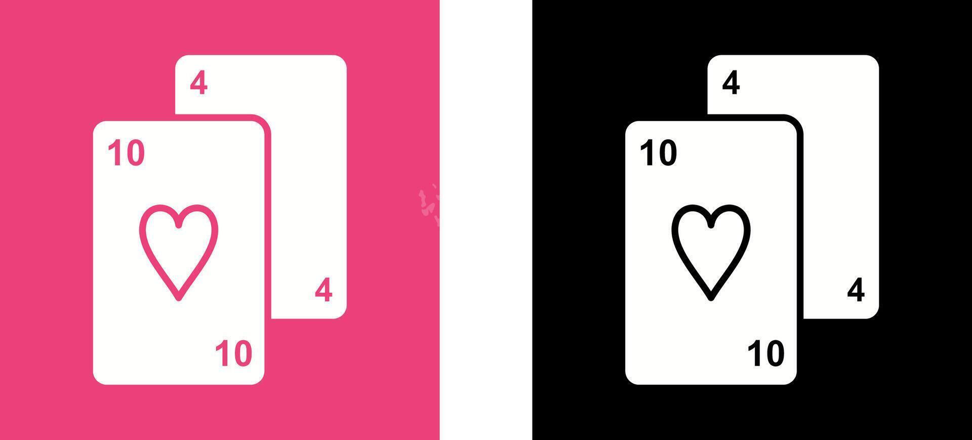 Playing Cards Icon Design vector