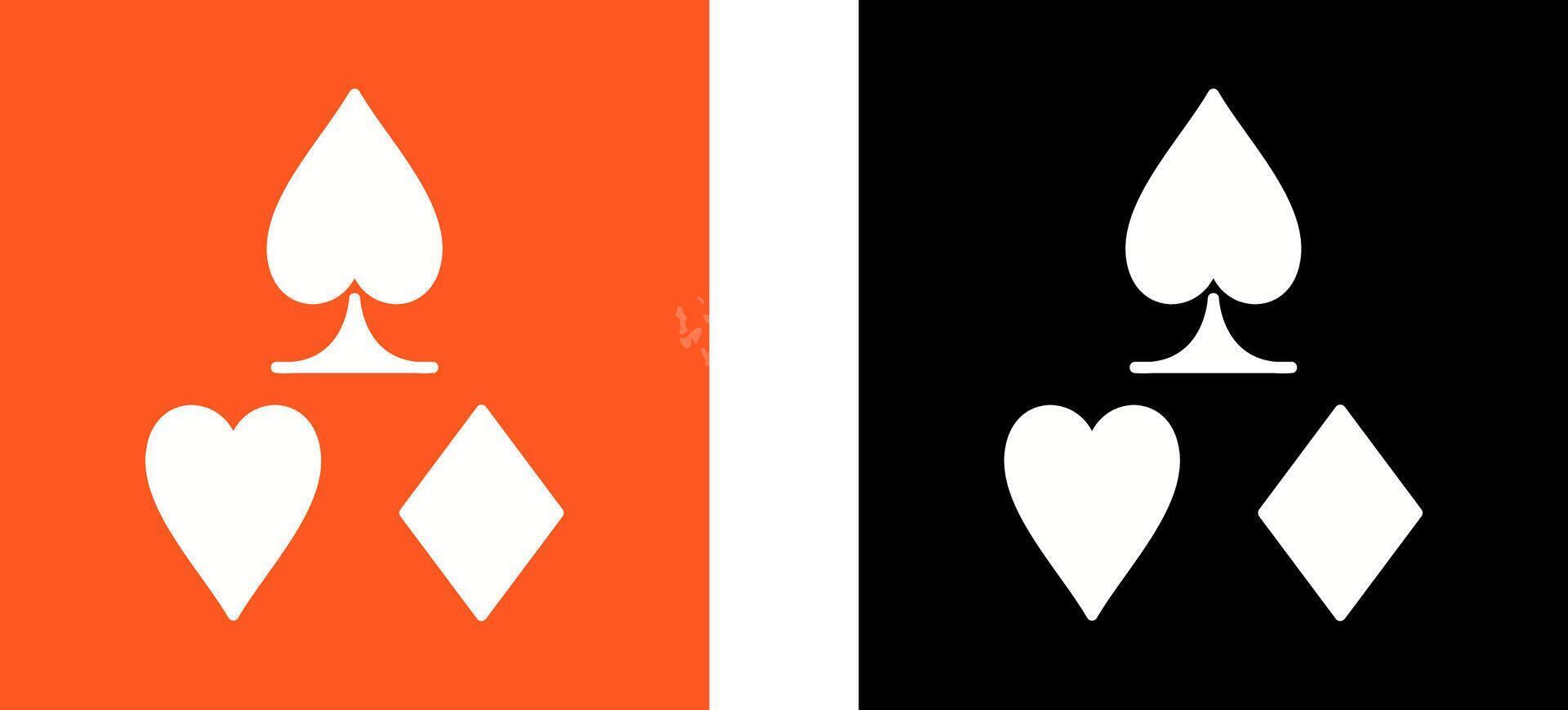 Card Suits Icon Design vector