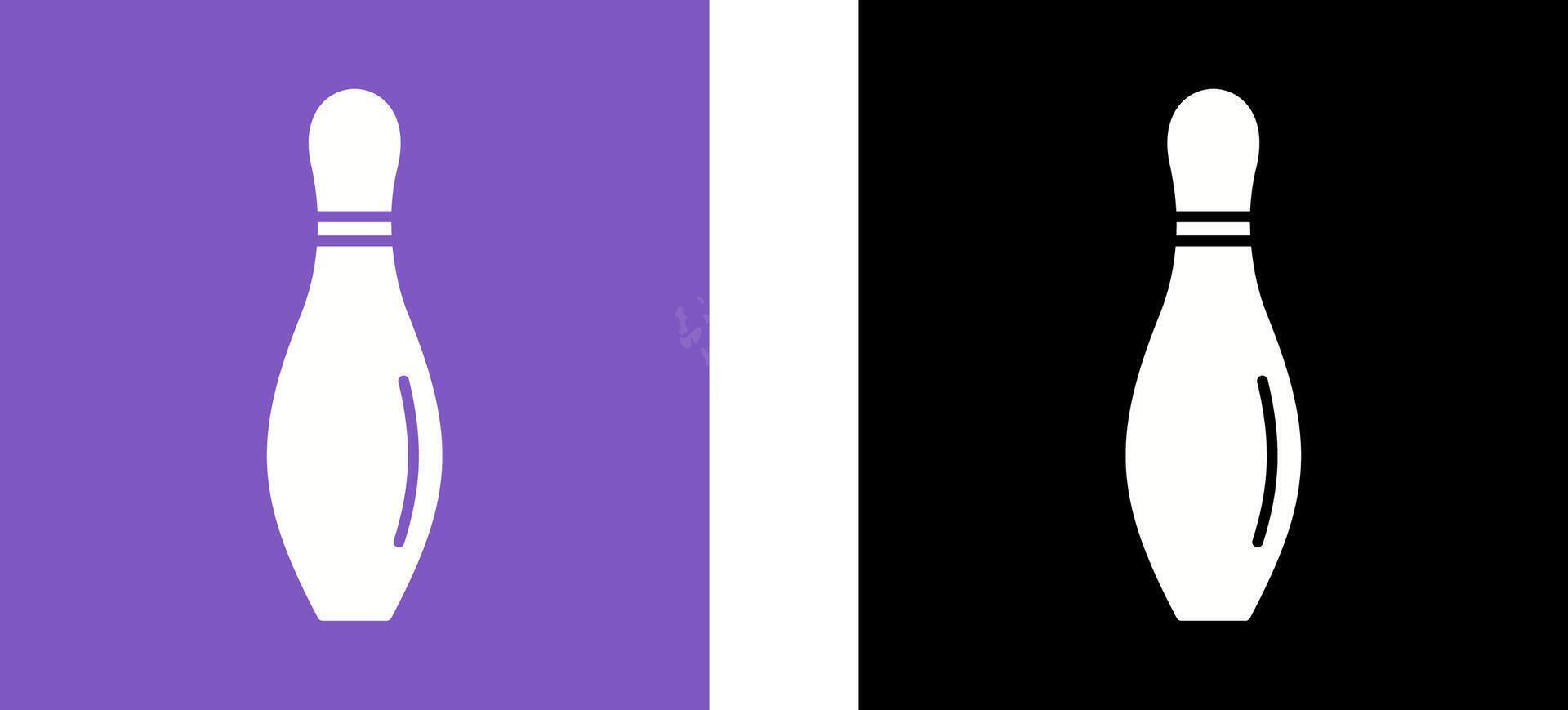Bowling Pin Icon Design vector