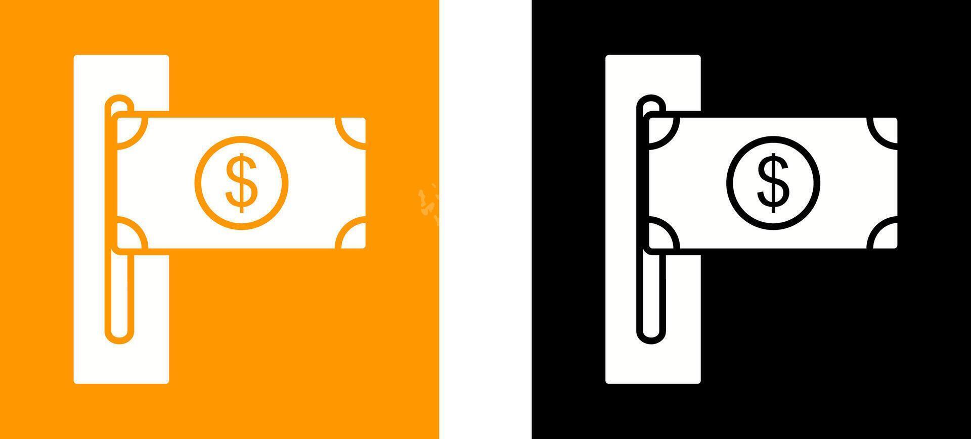 Slot of Bills Icon Design vector