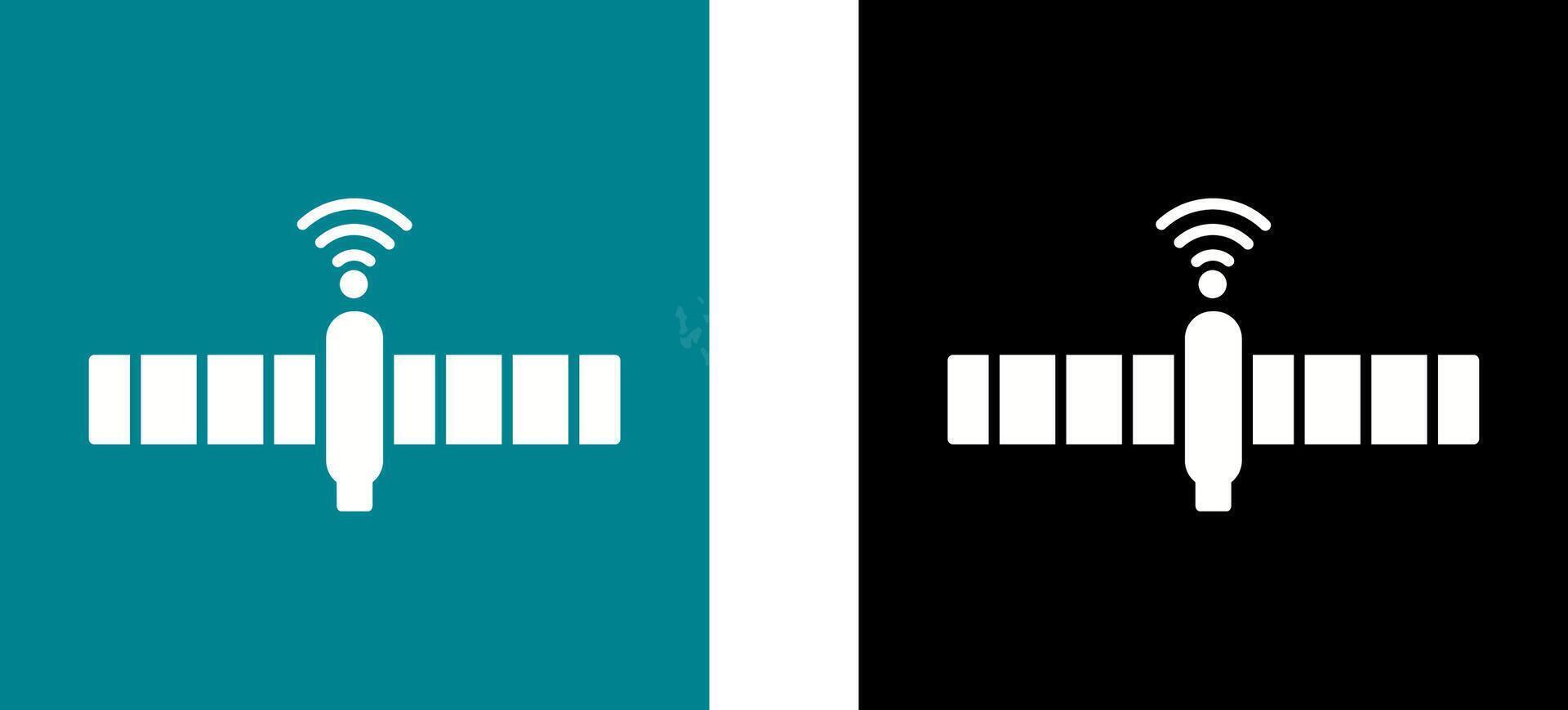 Unique Satellite Icon Design vector
