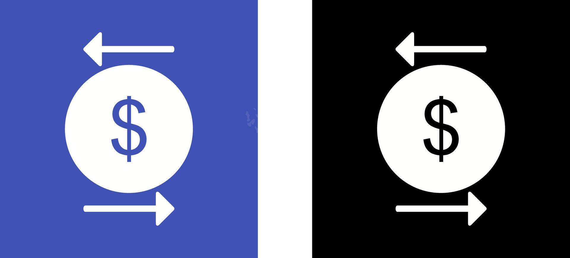 Unique Transcation Icon Design vector
