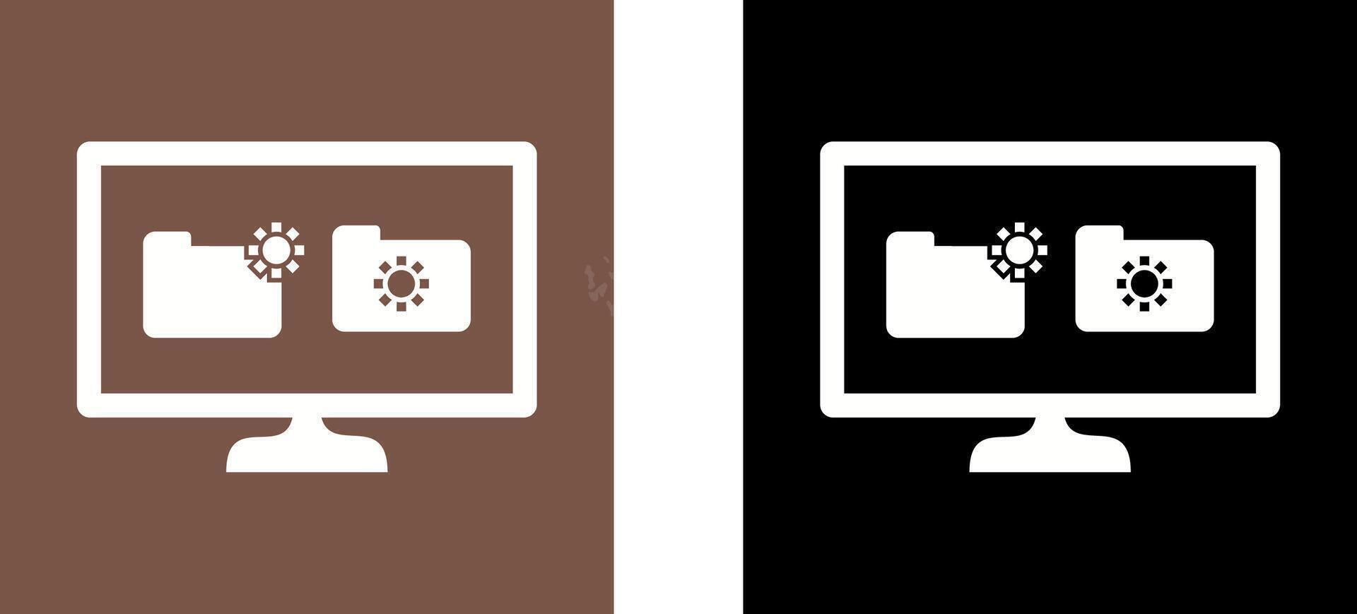 Unique Corrupted Data Icon Design vector