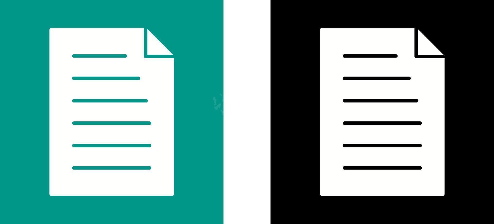 Unique Document Icon Design vector