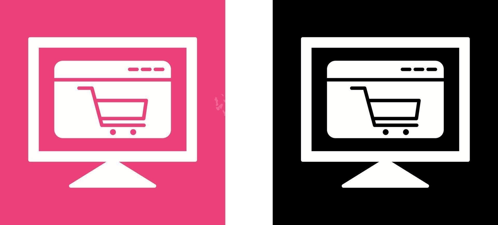 Ecommerce Website Icon Design vector