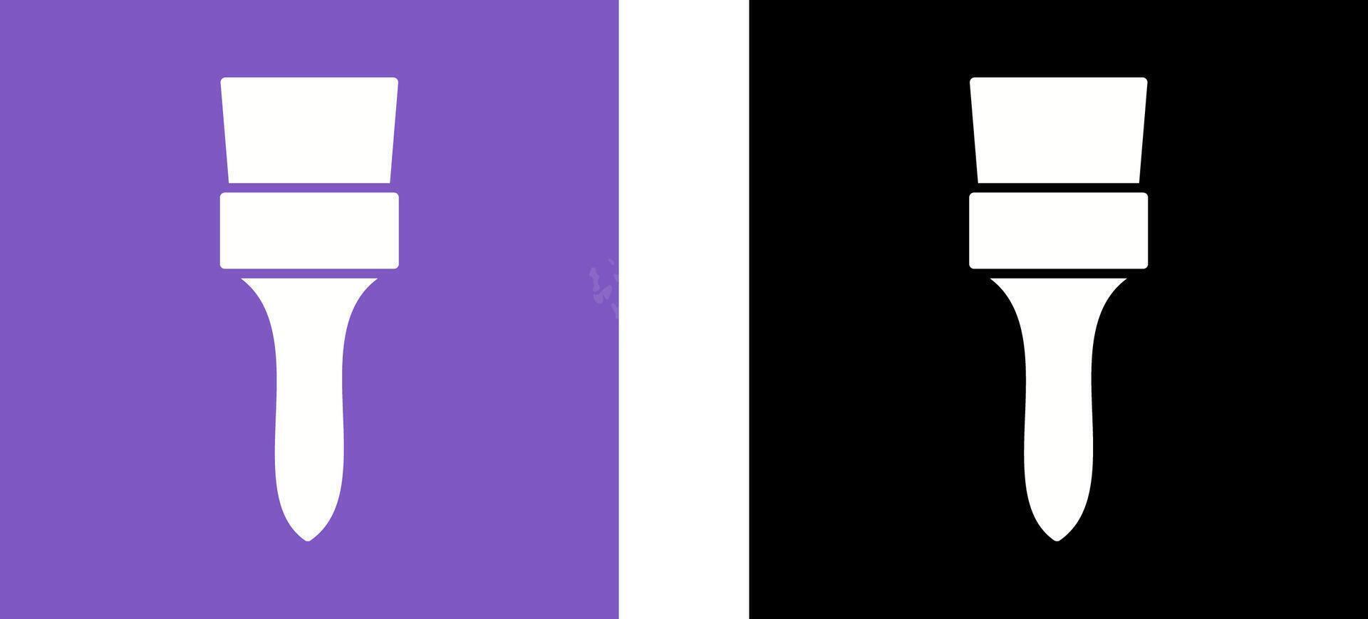 Unique Brush Icon Design vector
