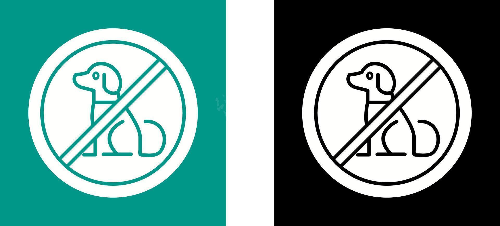 No Pets Icon Design vector