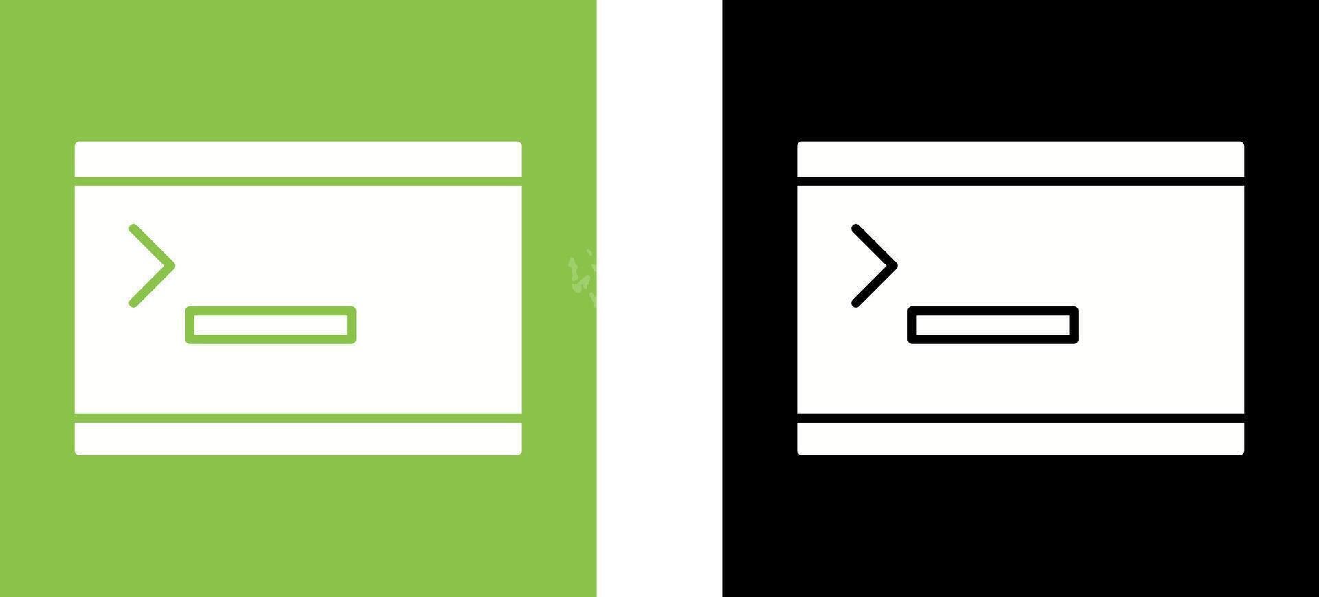 Unique Console Icon Design vector