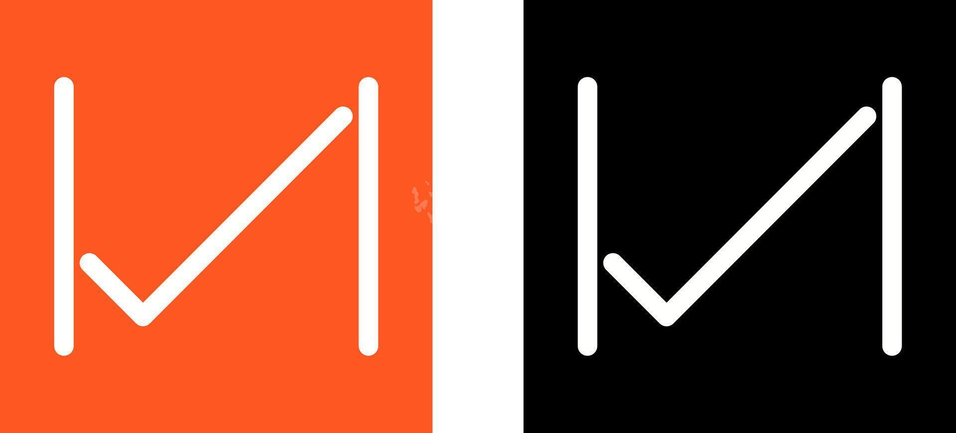 Unique Tick Icon Design vector