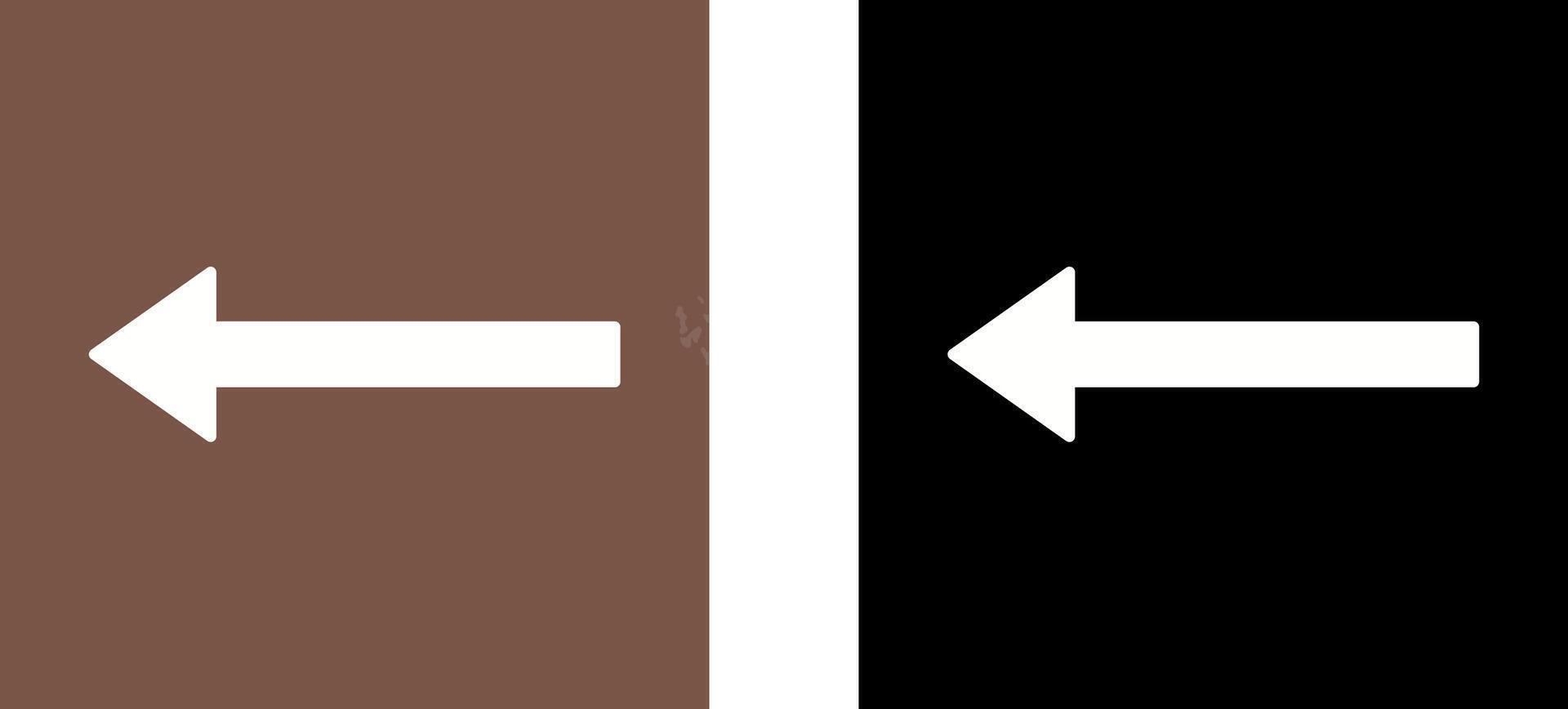 Unique Left Arrow Icon Design vector