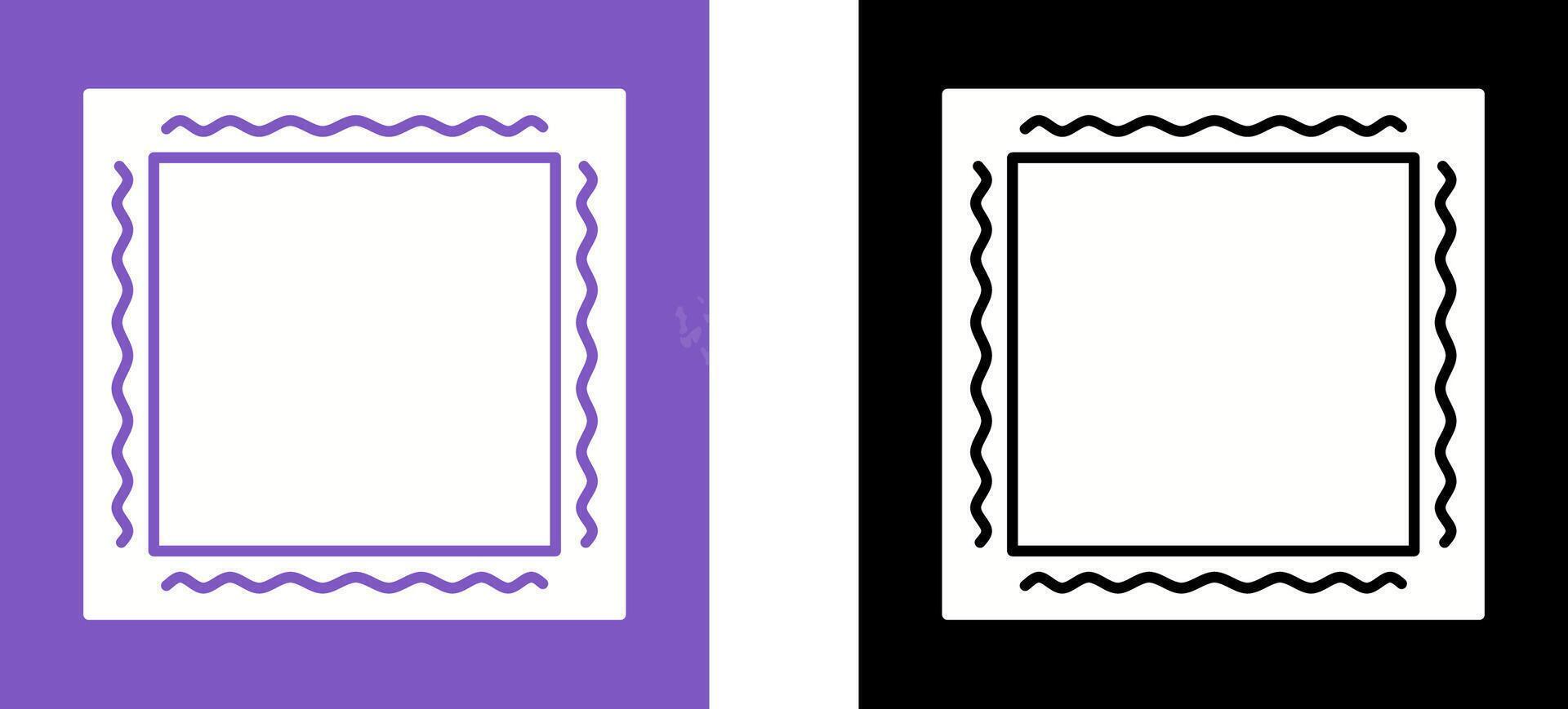 Unique Frame Icon Design vector