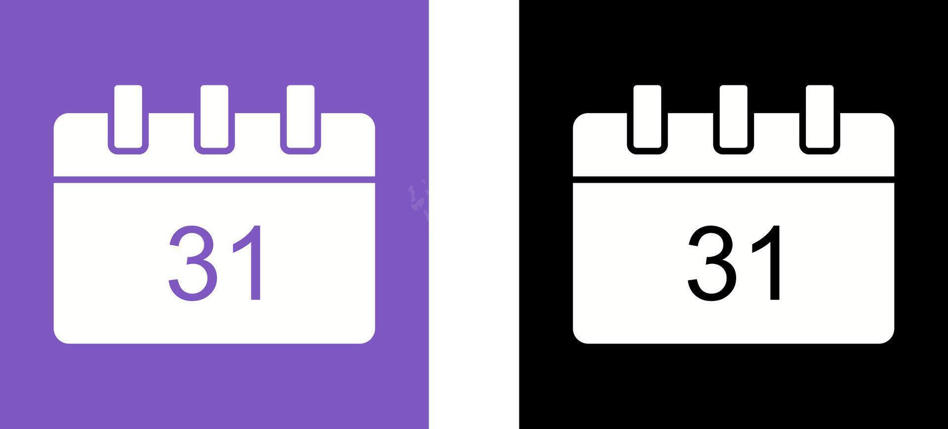 Unique Calendar Icon Design vector