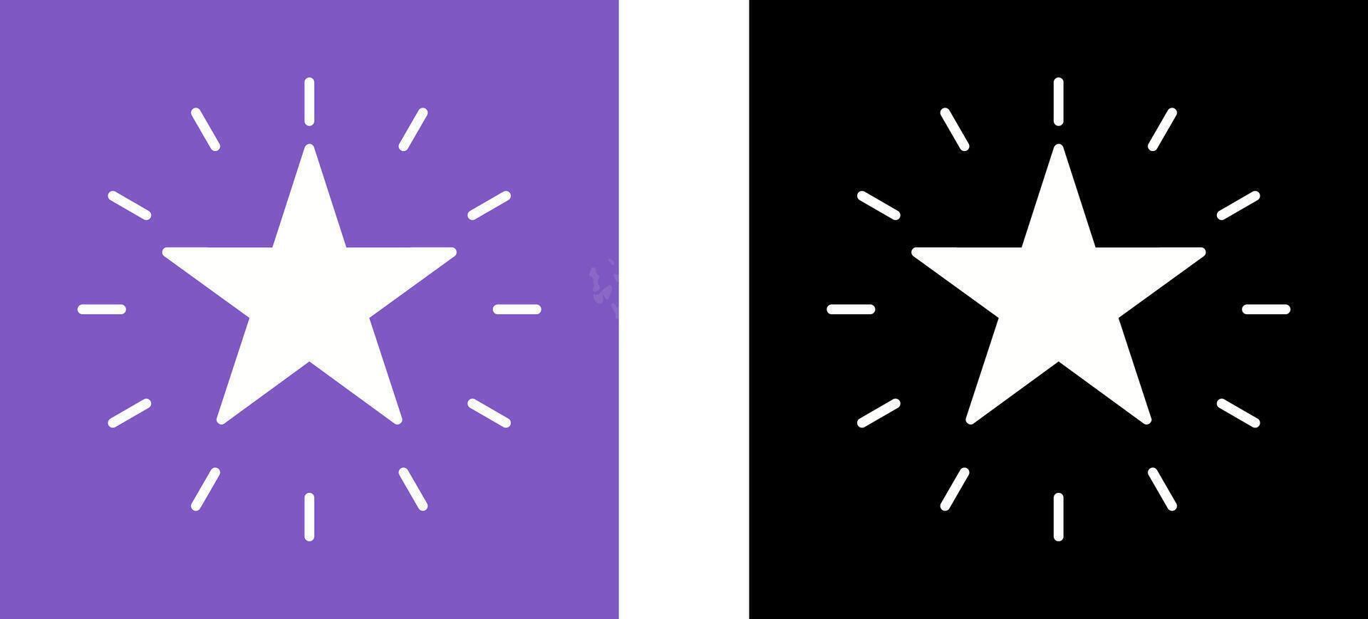 Unique Star Icon Design vector