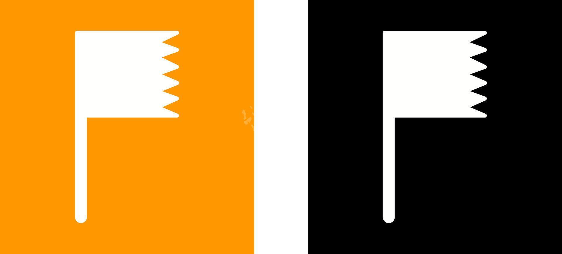 Unique Flag Icon Design vector