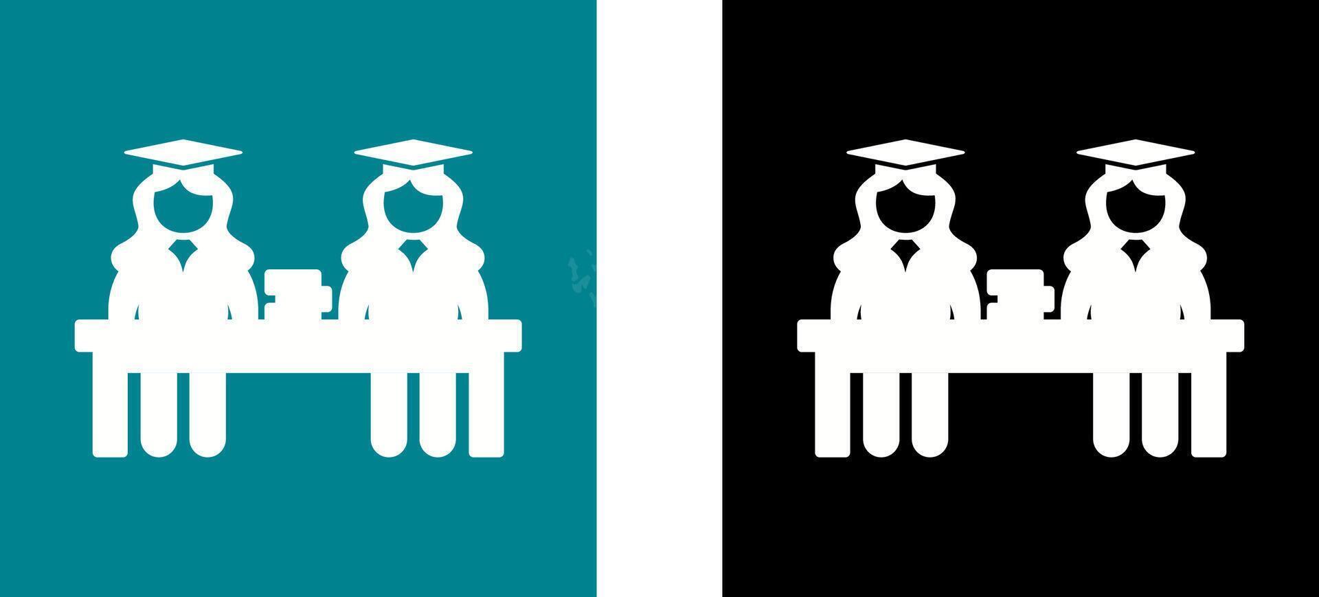 Unique Combined Study Icon Design vector