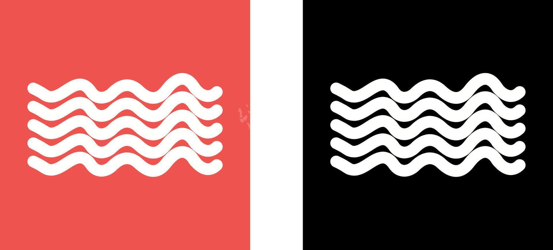 Magnetic Waves Icon Design vector