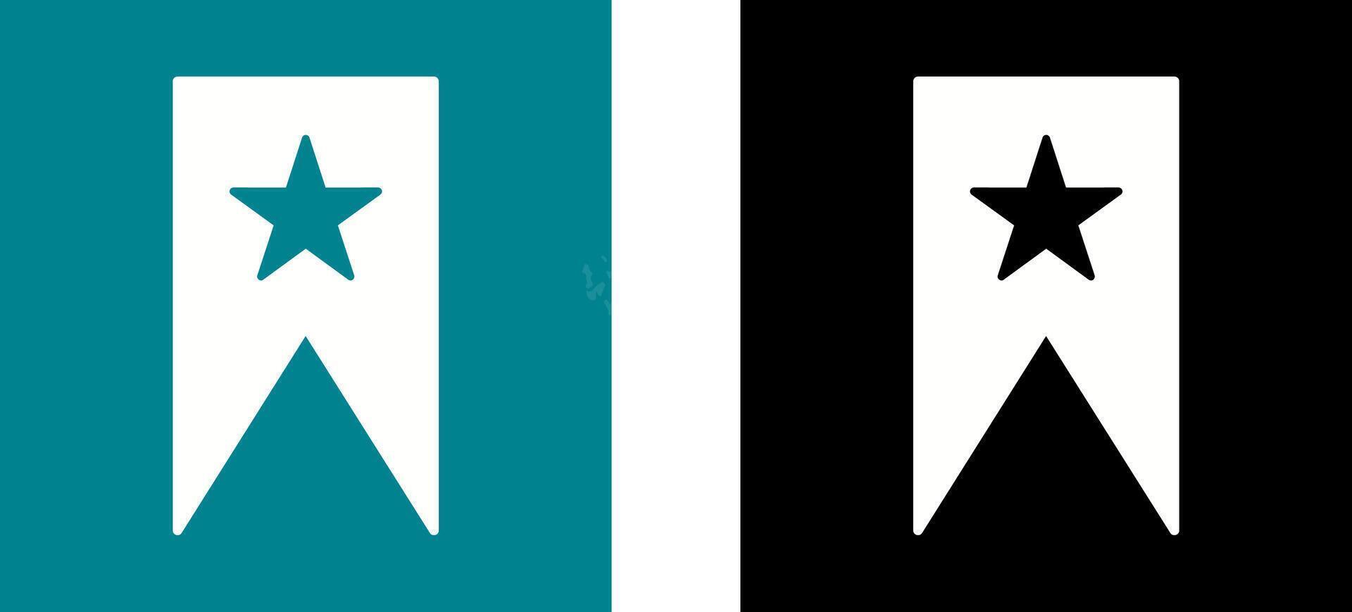 Unique Bookmarking Services Icon Design vector