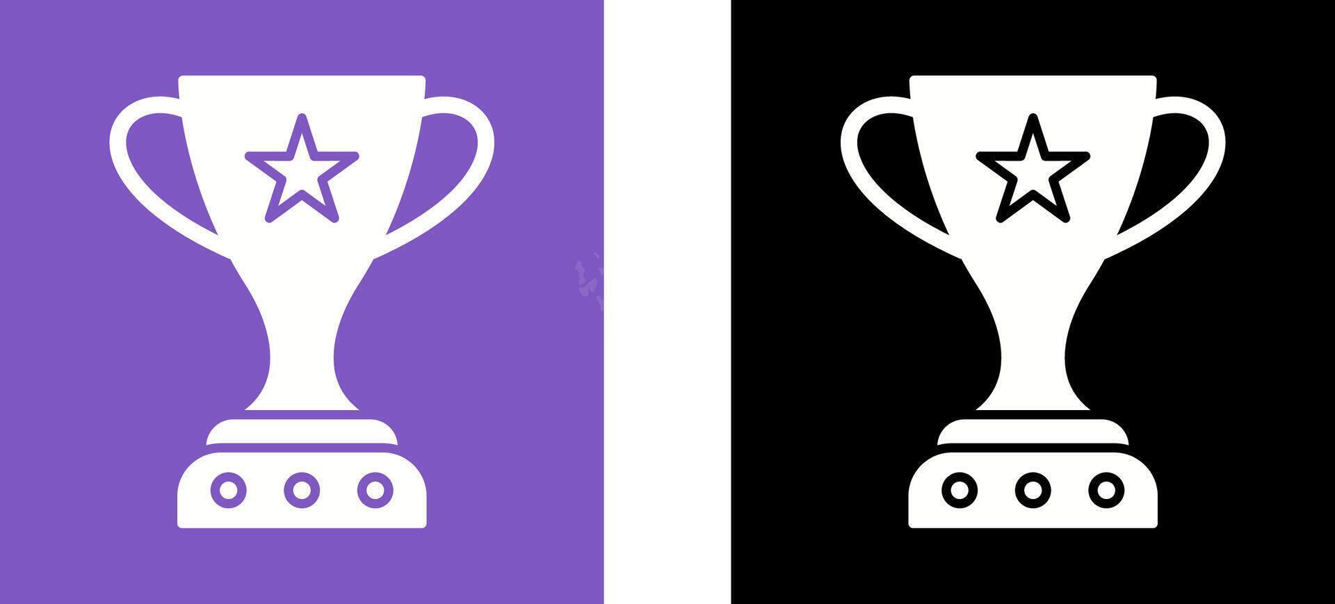 Unique Winner Icon Design vector