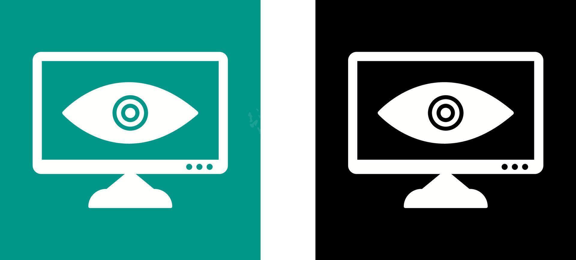 Unique Web Visibility Icon Design vector