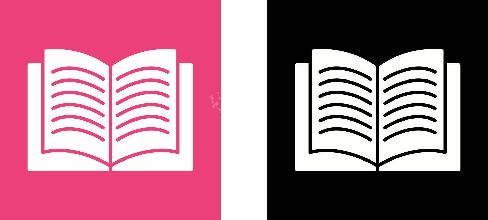 Unique Textbook Icon Design vector