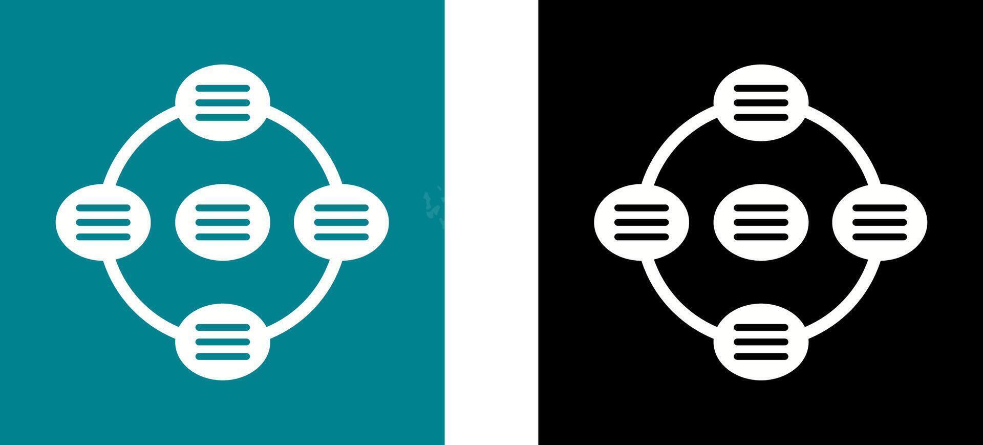 Unique Strategy Connsultation Icon Design vector