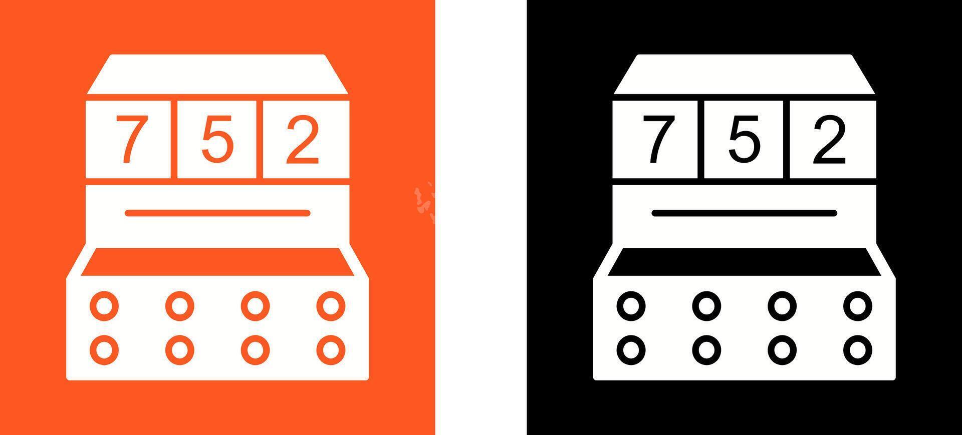 Slot Machine Icon Design vector