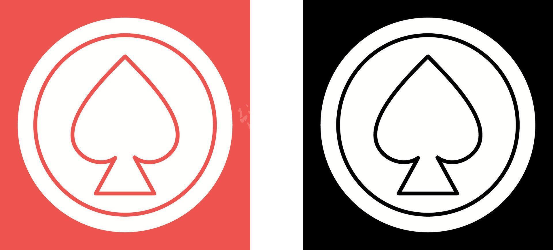 Unique Spade Icon Design vector