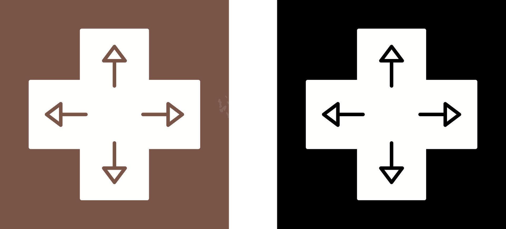 Unique Direction Keys Icon Design vector