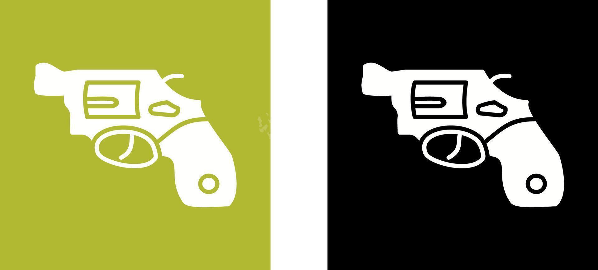 Unique Revolver Icon Design vector