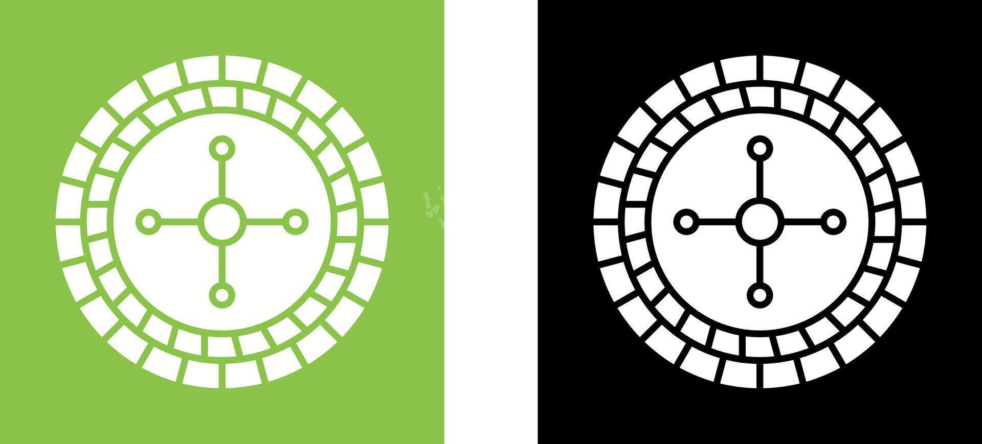 Roulette Icon Design vector