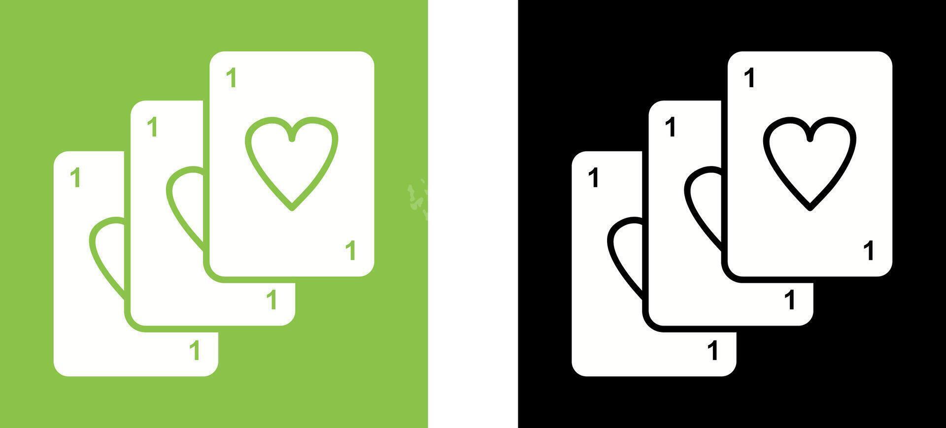Unique Deck of Cards Icon Design vector