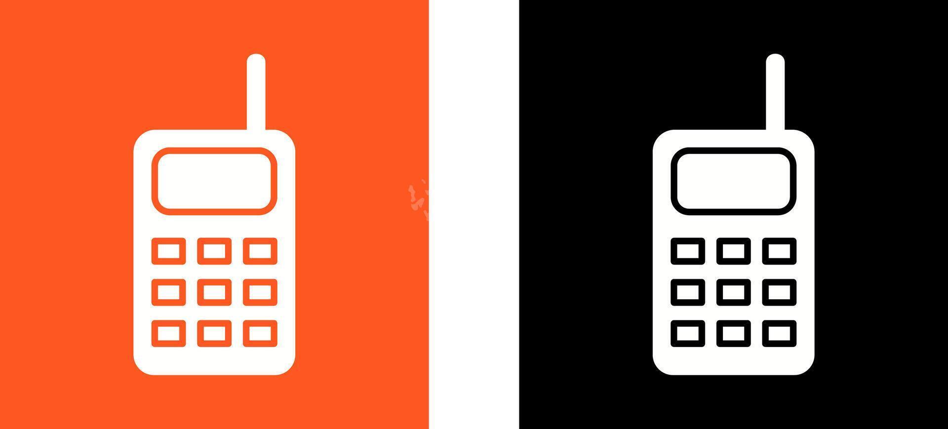 Unique Walkie Talkie Icon Design vector
