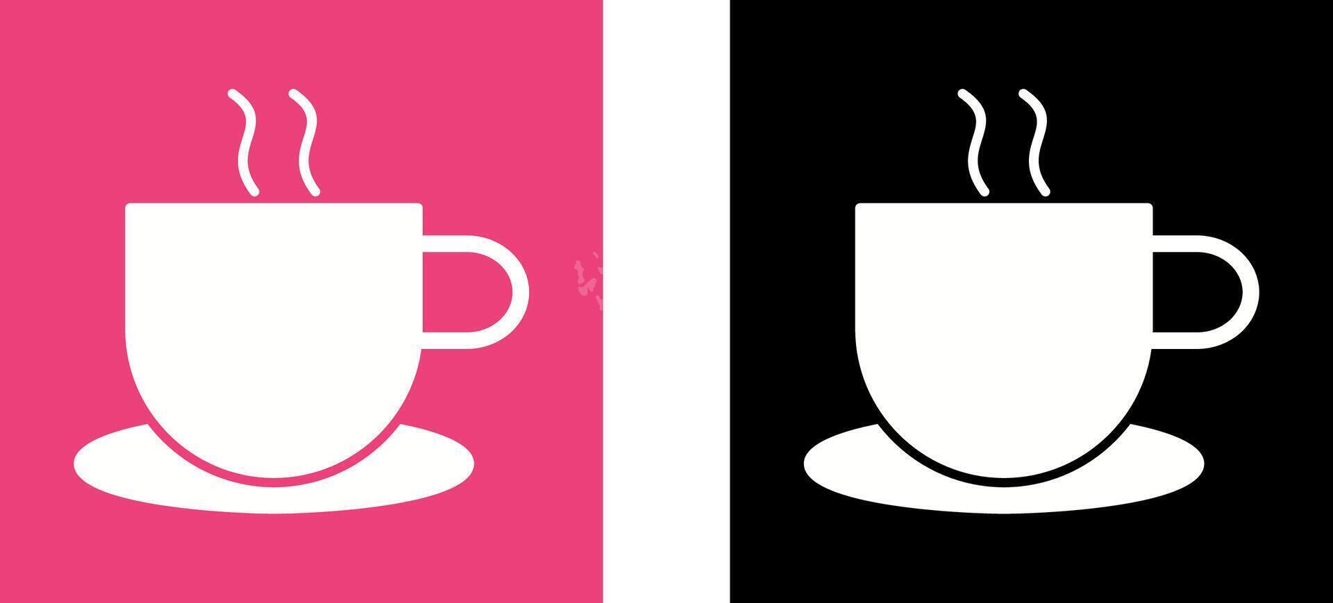 Unique Hot Coffee Icon Design vector