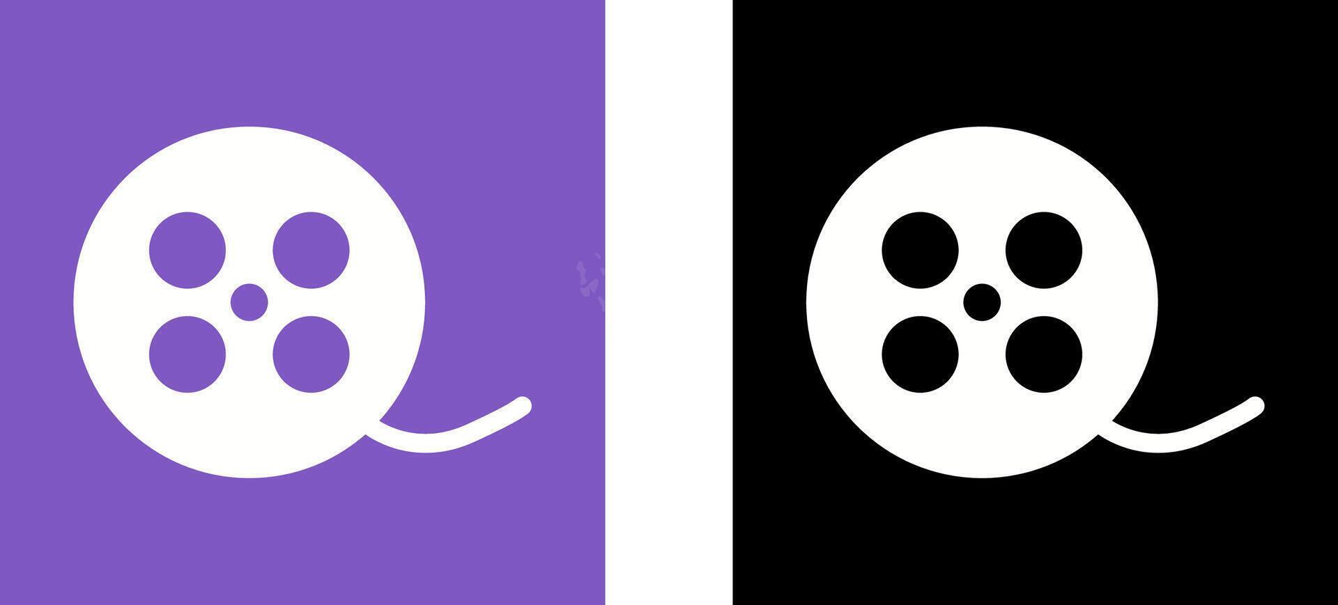Reel Icon Design vector
