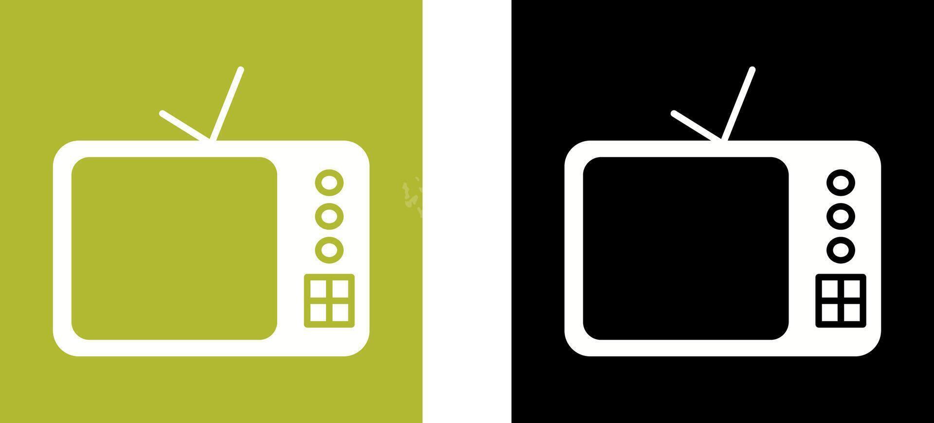 TV Set Icon Design vector