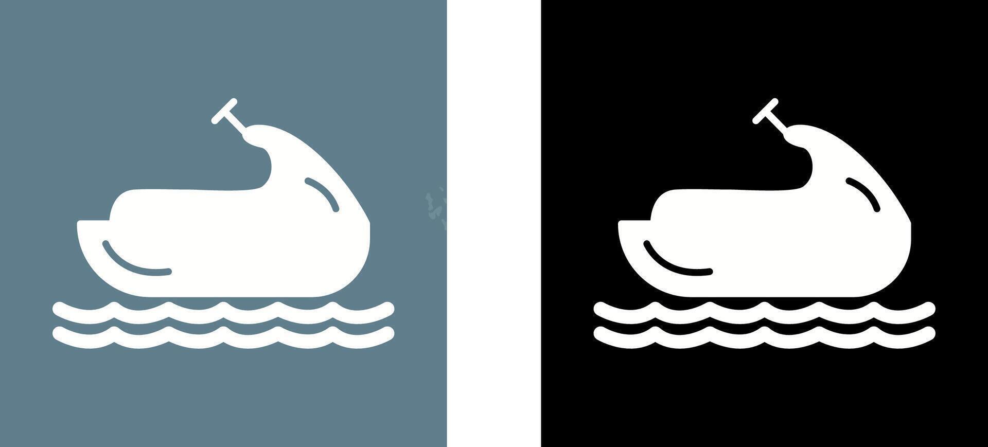 Jet Ski Icon Design vector