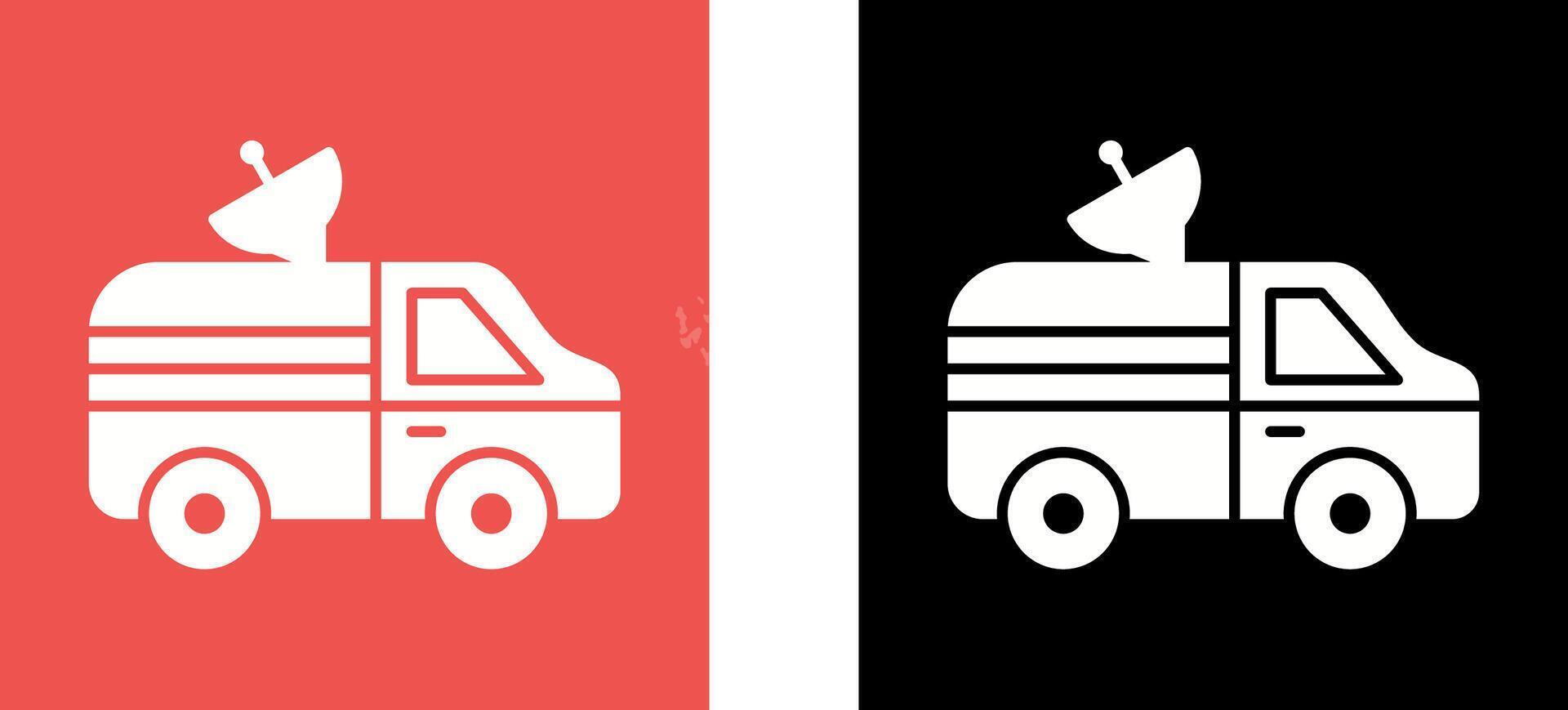 News Van Icon Design vector