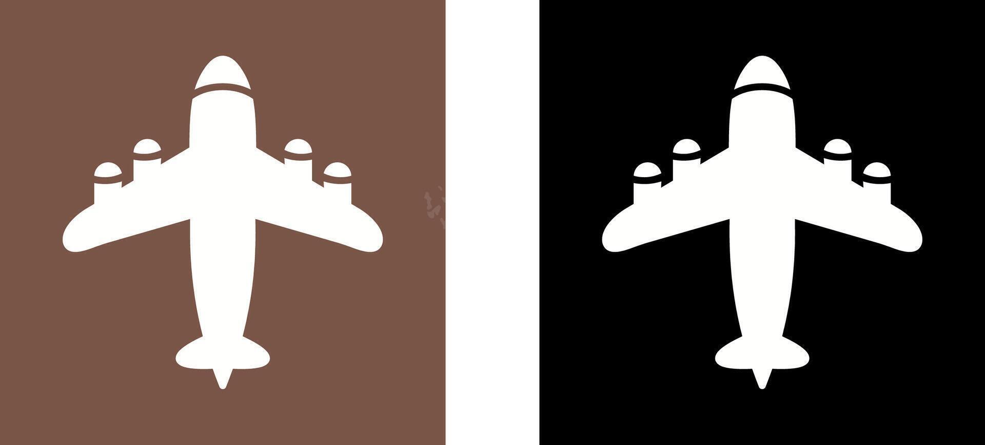 Flying Airplane Icon Design vector