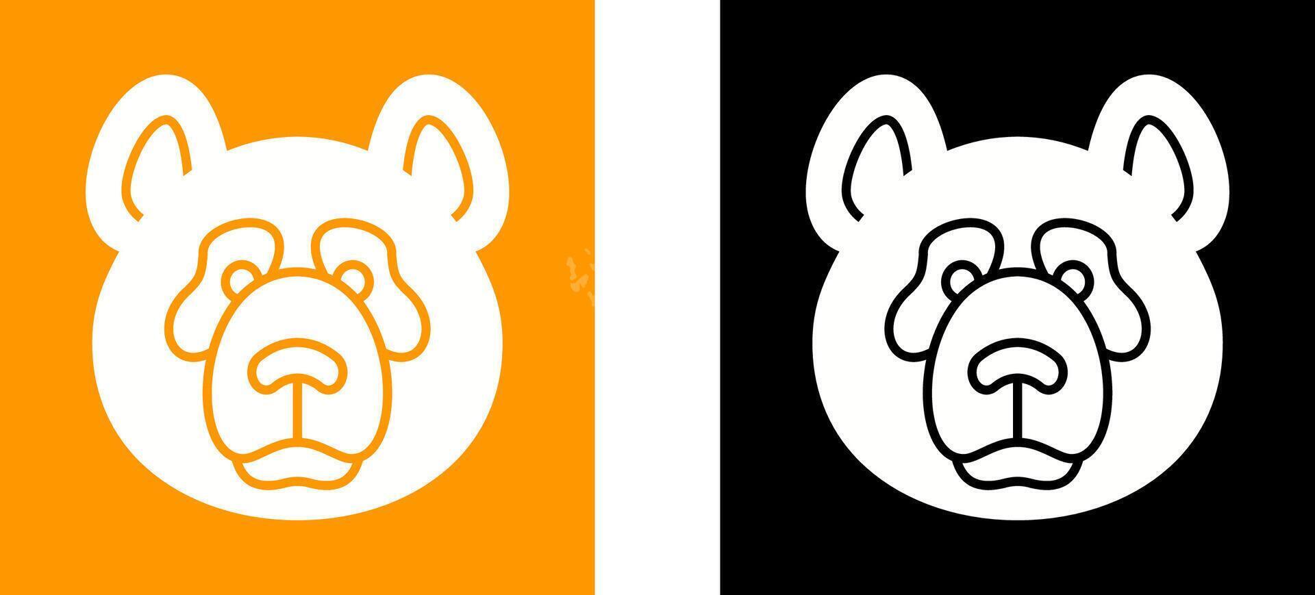 Panda Icon Design vector
