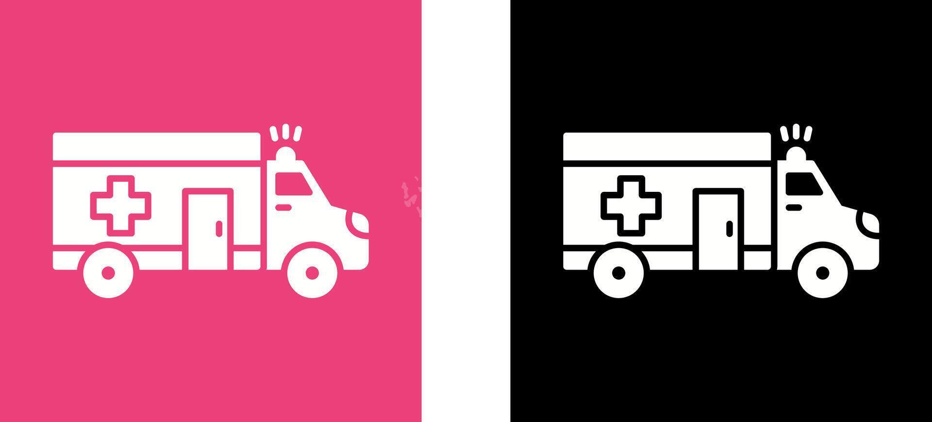 Ambulance Icon Design vector
