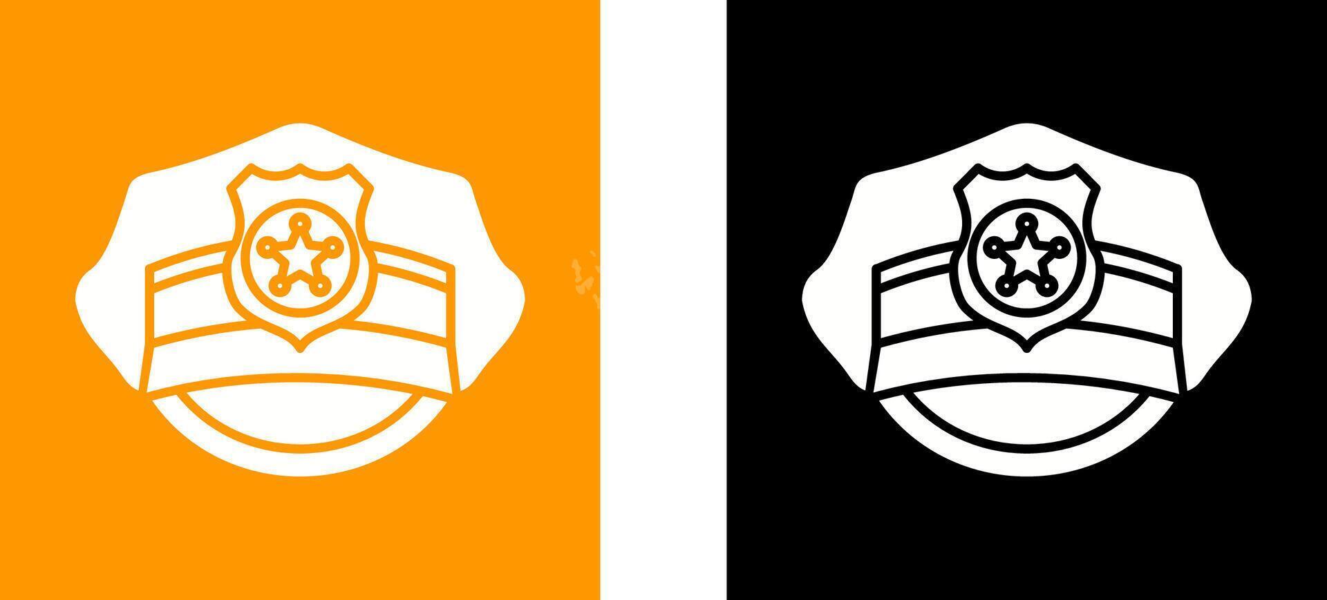 Police Hat Icon Design vector