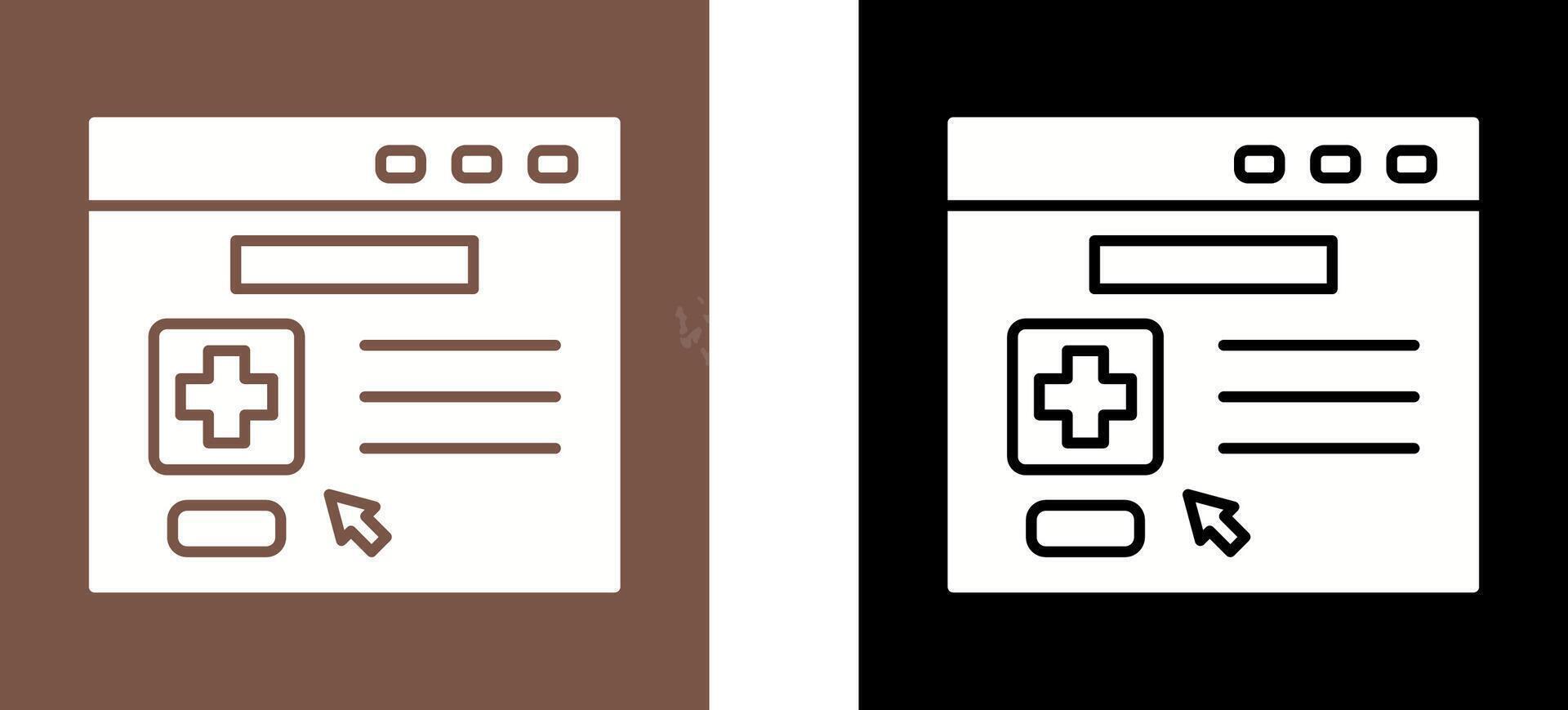 Browser Icon Design vector