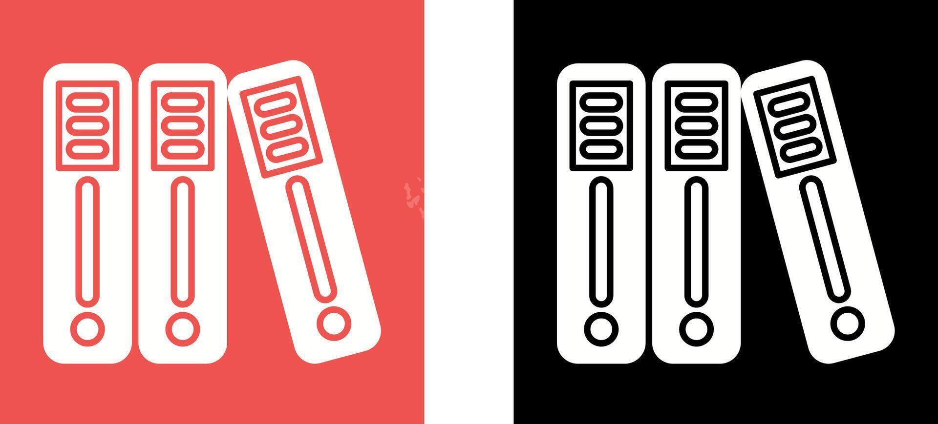 Binder Icon Design vector