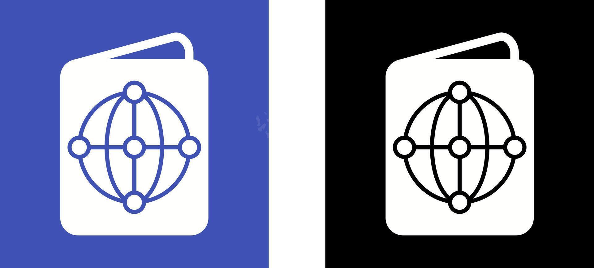 Passport Icon Design vector