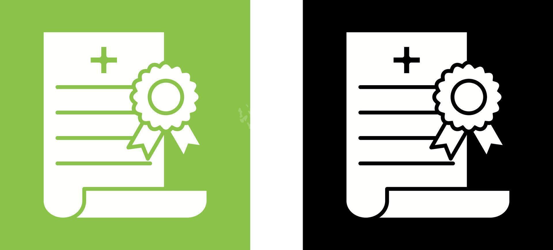 death Certificate Icon Design vector