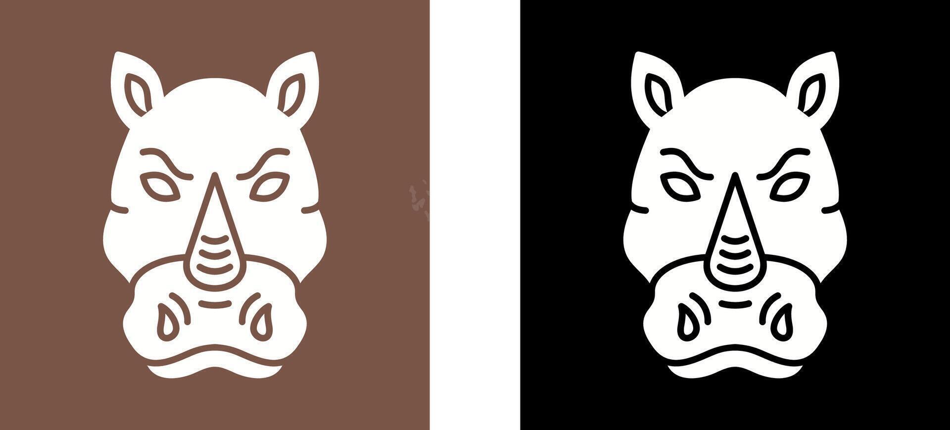 Rhino Icon Design vector