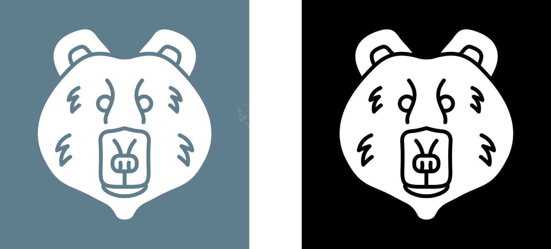 Polar Bear Icon Design vector