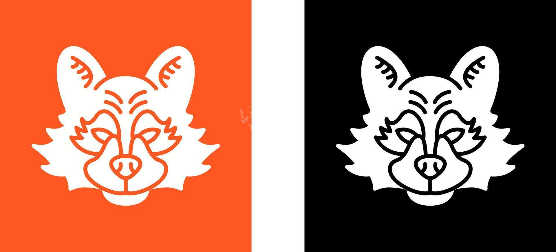 Raccoon Icon Design vector