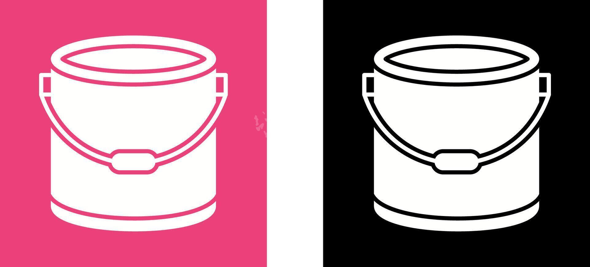 Paint Bucket Icon Design vector