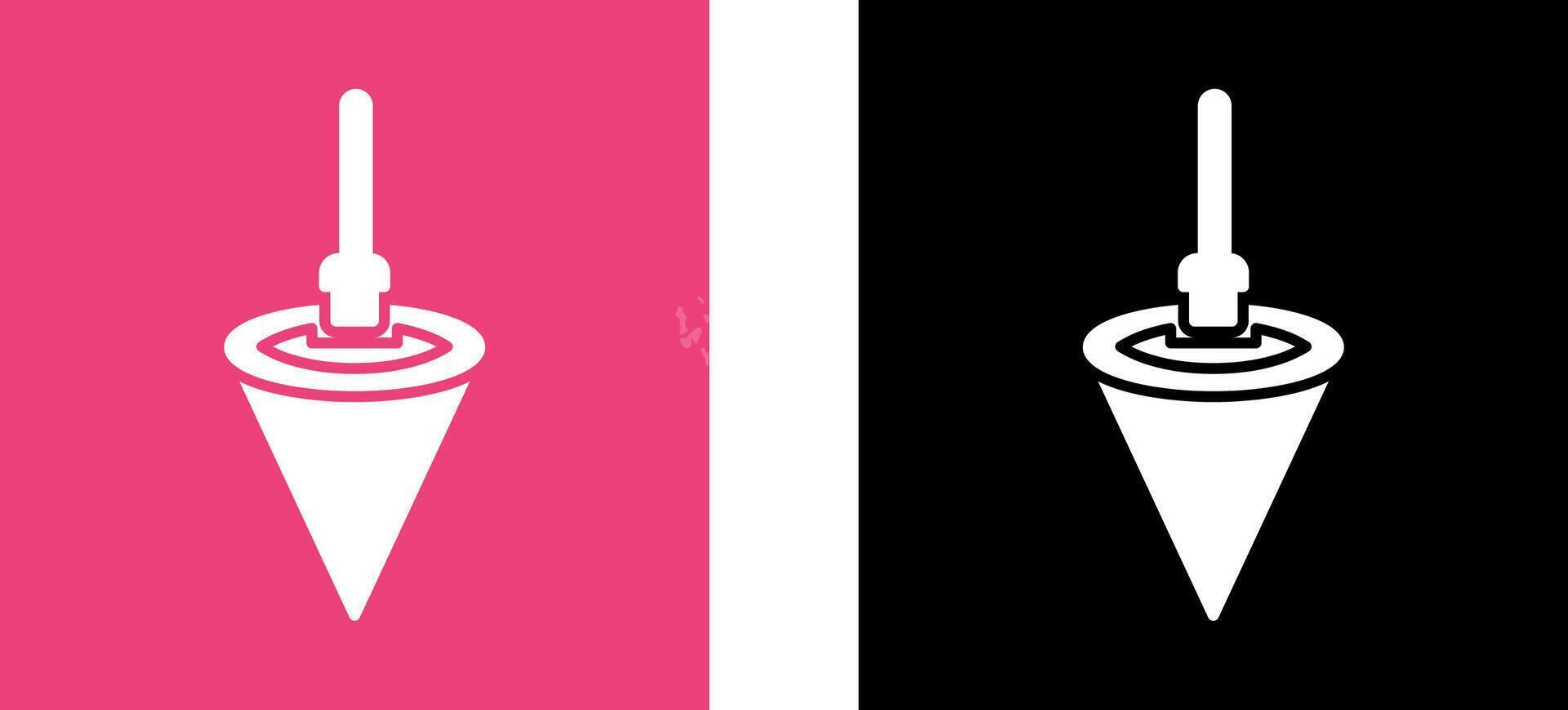 Plumb Bob Icon Design vector